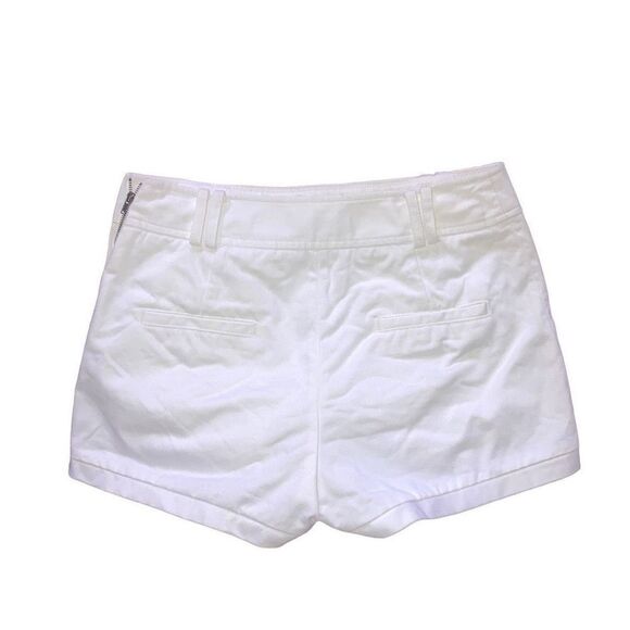 Proenza Schouler Sz 2 White Cotton Flap Front Pocket Utility Chino Dress Shorts - Picture 2 of 5